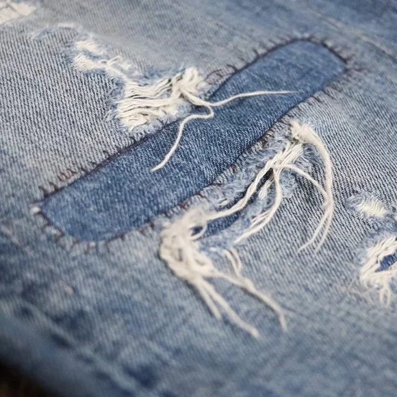 Polo Ralph Lauren Vintage Classic Fit Jeans Men 30x30 Blue Distressed Button Fly - Picture 9 of 13